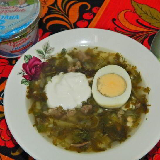 Рецепт зеленый борщ