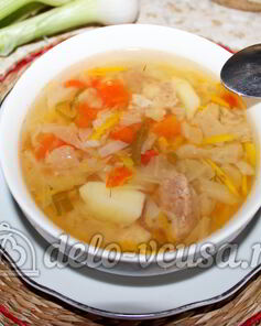 Суп с мясом