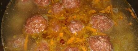 гороховый суп с фрикадельками. Шаг 6