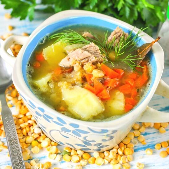 Рецепт гороховый суп с говядиной