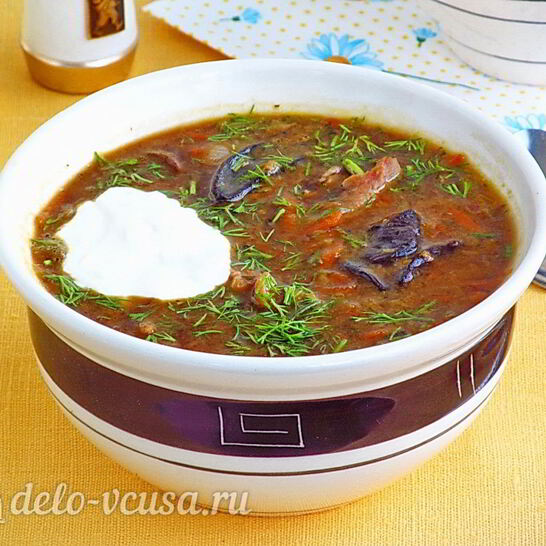 Рецепт гороховый суп с грибами