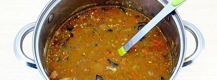 гороховый суп с грибами. Шаг 12