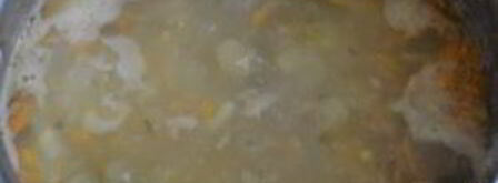 гороховый суп с копченой курицей. Шаг 7