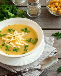 Гороховый суп с сыром