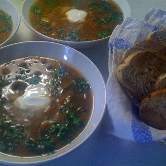 Рецепт грибной суп с перловкой