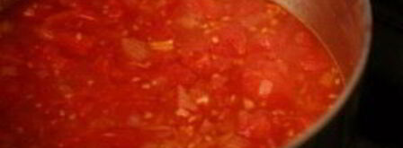 итальянский томатный суп с хлебом. Шаг 3