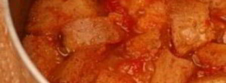 итальянский томатный суп с хлебом. Шаг 4