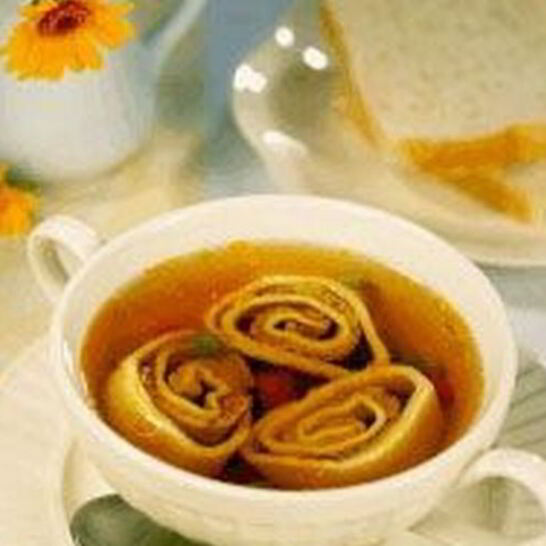 Рецепт куриный суп с рулетиками