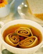 Куриный суп с рулетиками