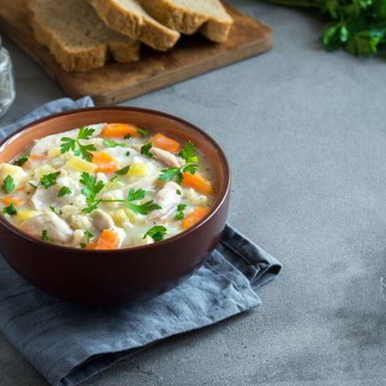 Рецепт куриный суп с яичной лапшой