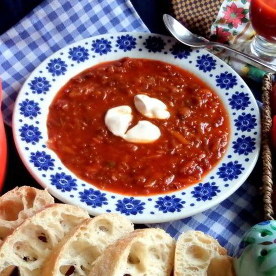 Рецепт легкий свекольный суп без картошки