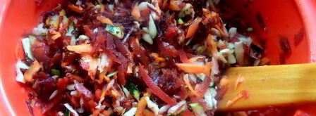 легкий свекольный суп без картошки. Шаг 7