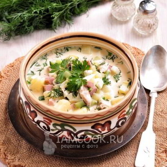 Рецепт окрошки ны куринома бульоне