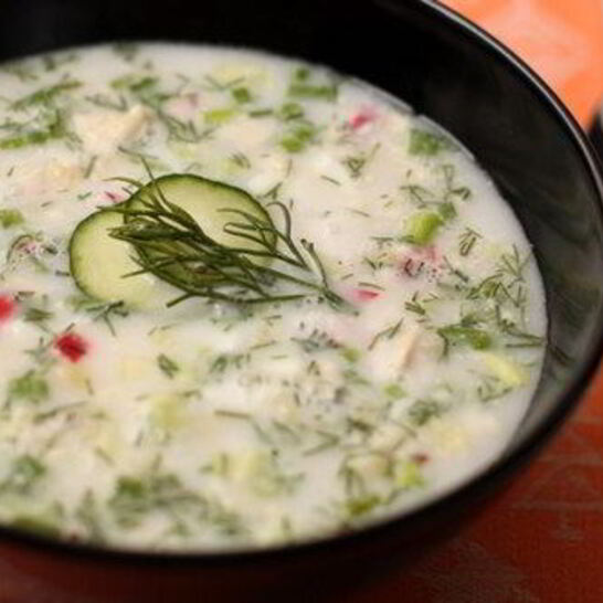 Рецепт окрошка на тане