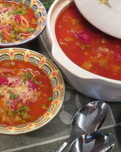 Минестроне с беконом