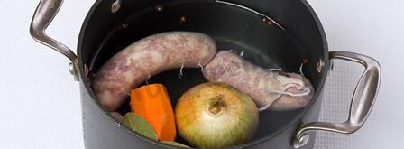 польский суп журек в хлебе. Шаг 4