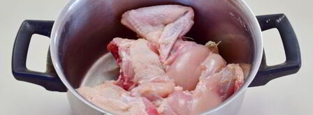 португальский куриный суп с лимоном и мятой. Шаг 3