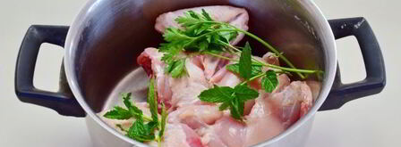 португальский куриный суп с лимоном и мятой. Шаг 4