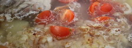 рисовый суп с бараниной и курицей. Шаг 7