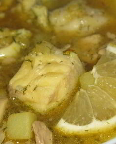 Рыбный суп из зубатки