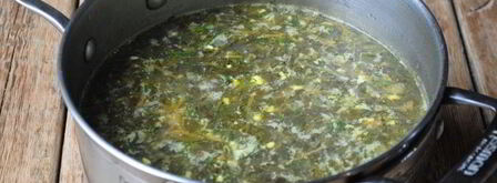 щи из щавеля на курином бульоне. Шаг 10