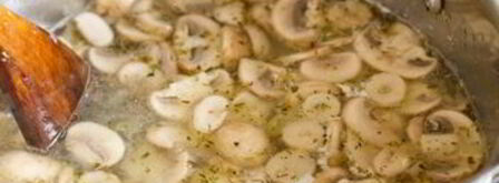 сливочный суп с курицей и грибами. Шаг 5