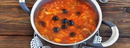 постная солянка из свежей капусты. Шаг 12