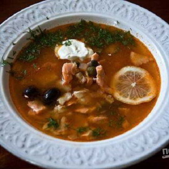 Рецепт простая рыбная солянка