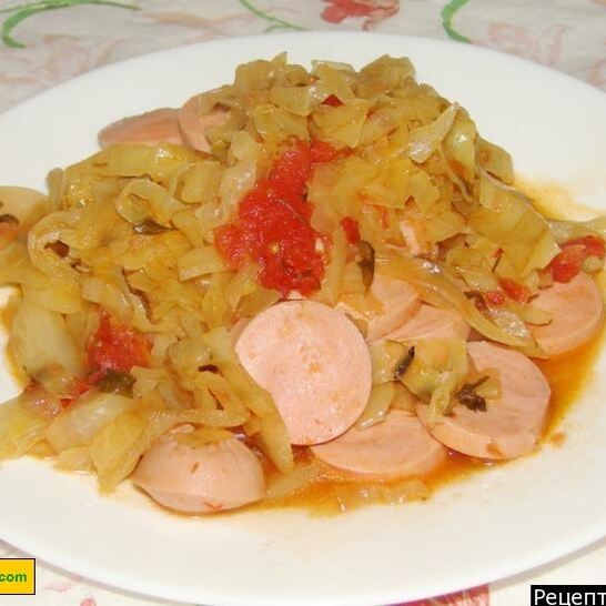 Рецепт солянка из капусты с сосисками