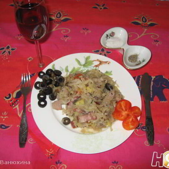 Рецепт солянка тушеная свиная с вешенками