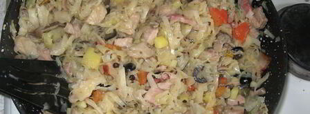 солянка тушеная свиная с вешенками. Шаг 8