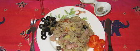 солянка тушеная свиная с вешенками. Шаг 9