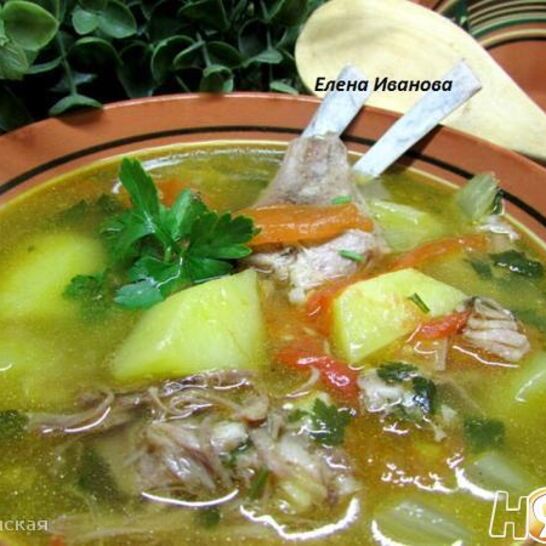 Рецепт суп из бараньих ребрышек с чечевицей