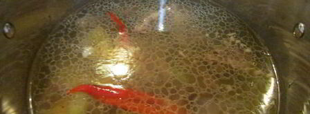 суп из бараньих ребрышек с чечевицей. Шаг 7