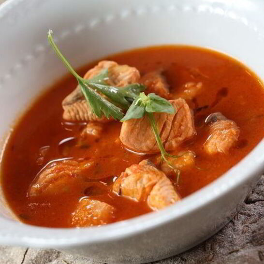 Рецепт суп из чавычи с томатами и ароматной зеленью