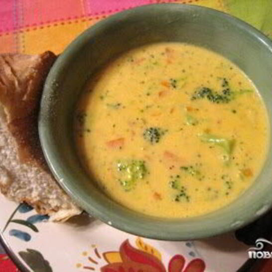 Рецепт суп-крем сырный с курицей