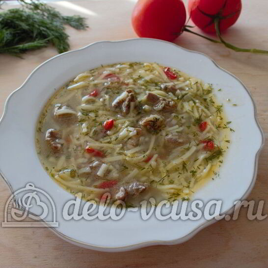 Рецепт суп-лапша с мясом