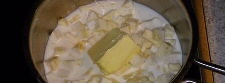 бархатистый каштановый суп-пюре с сельдереем. Шаг 4