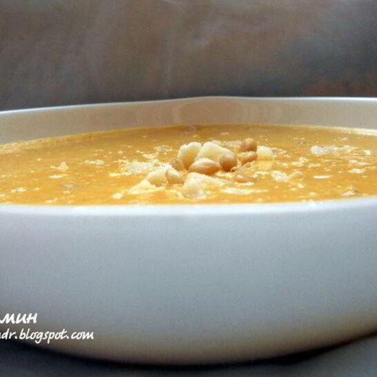 Рецепт чечевично-морковный суп-пюре с имбирем