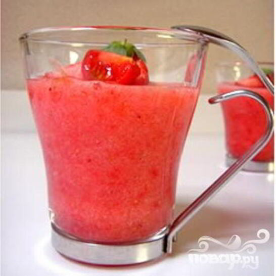 Рецепт клубничный суп-пюре