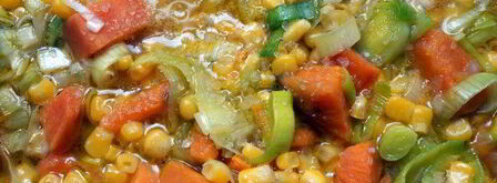 кукурузный суп-пюре с бататом. Шаг 4