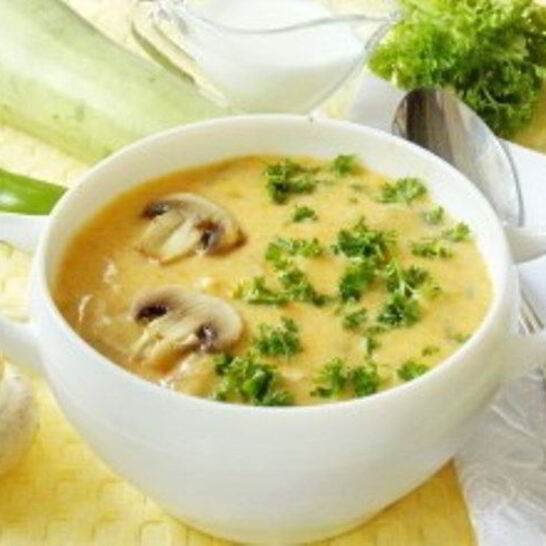 Рецепт куриный суп-пюре с грибами