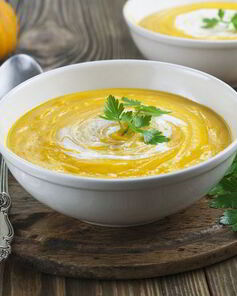 Нежный суп-пюре из тыквы