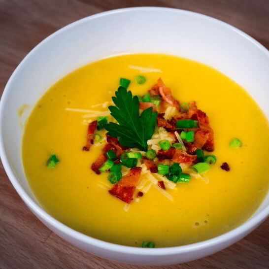 Рецепт пряный суп-пюре из тыквы