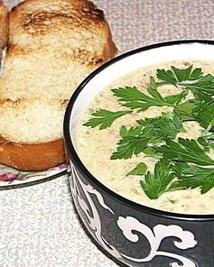 Суп-пюре из белых грибов в блендере