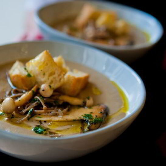 Рецепт суп-пюре из белых сушеных грибов