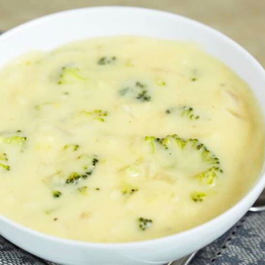 Рецепт суп-пюре из брокколи и сыра