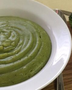 Суп-пюре из брокколи постный