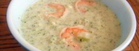 суп-пюре из брокколи с креветками. Шаг 3