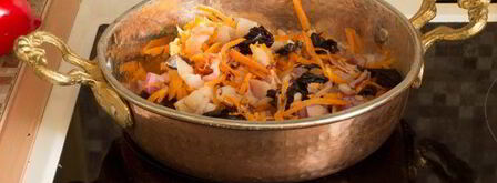 суп-пюре из фасоли с беконом и черносливом. Шаг 3